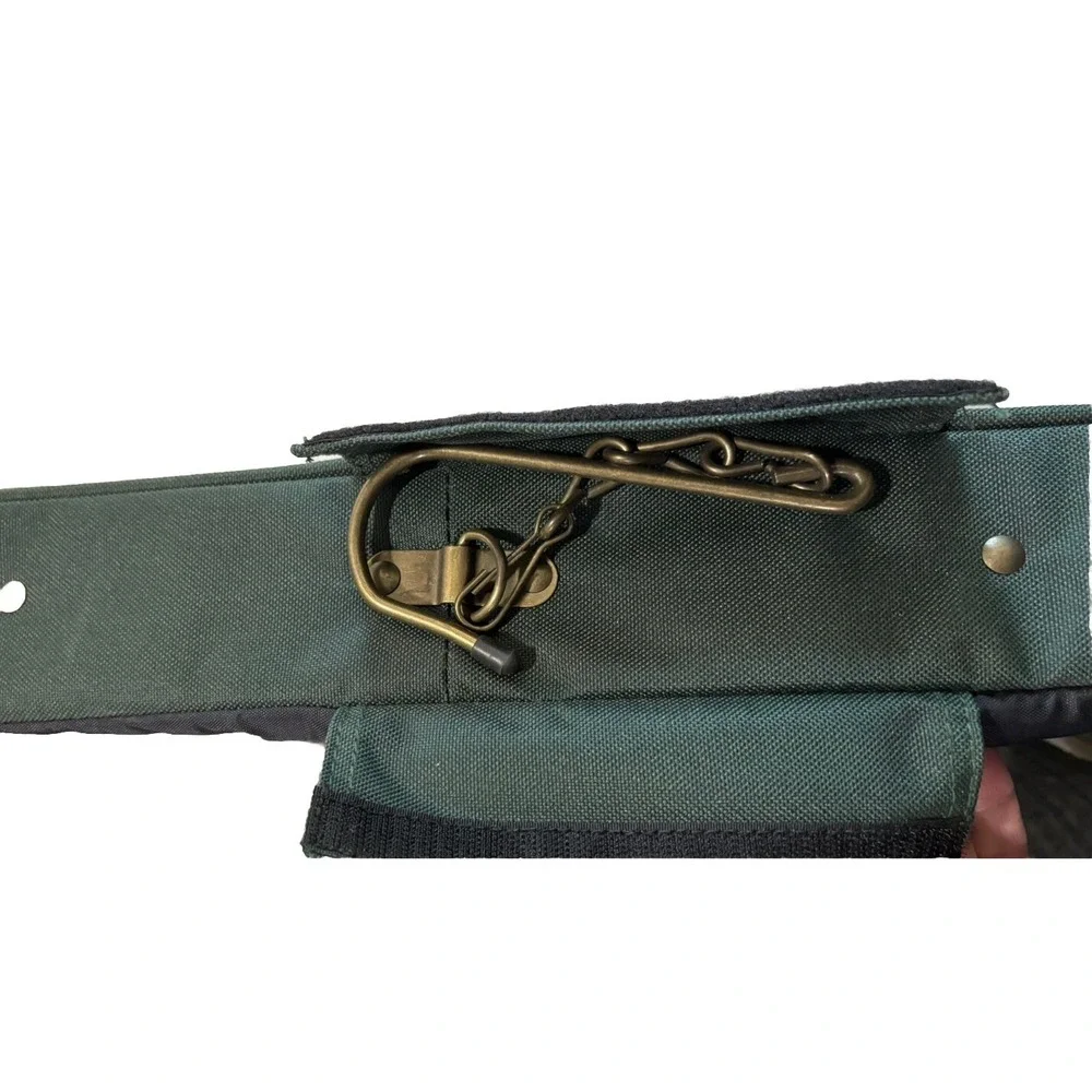 Vintage Garment bag Green CARMEL CLASSIC Hanging Folding Carry On Luggage